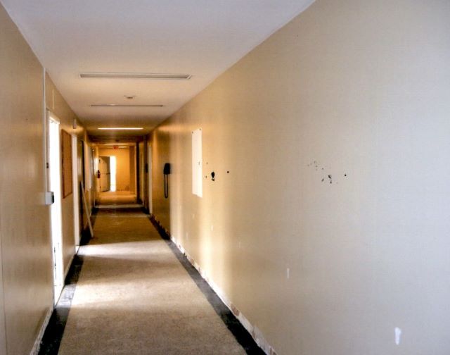 Before: corridor condition prior to construction